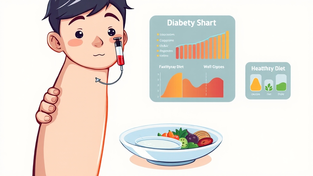 당뇨병 초기증상 관리 예방 완치 총정리 (25년) 4 당뇨병 위험군, 어떻게 알 수 있나요? (cartoon 스타일)