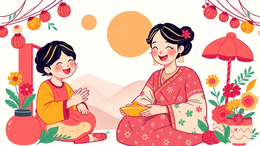 문화누리카드로 행복한 2026년! (illustration 스타일)