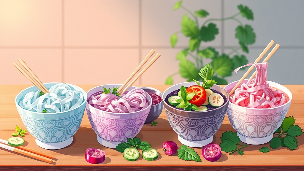 시원한 죽 요리 (illustration 스타일)