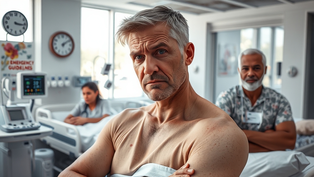 초기 증상과 진단 (realistic 스타일)