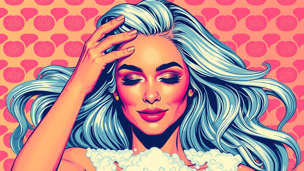 효과적인 샴푸 사용법 (popart 스타일)