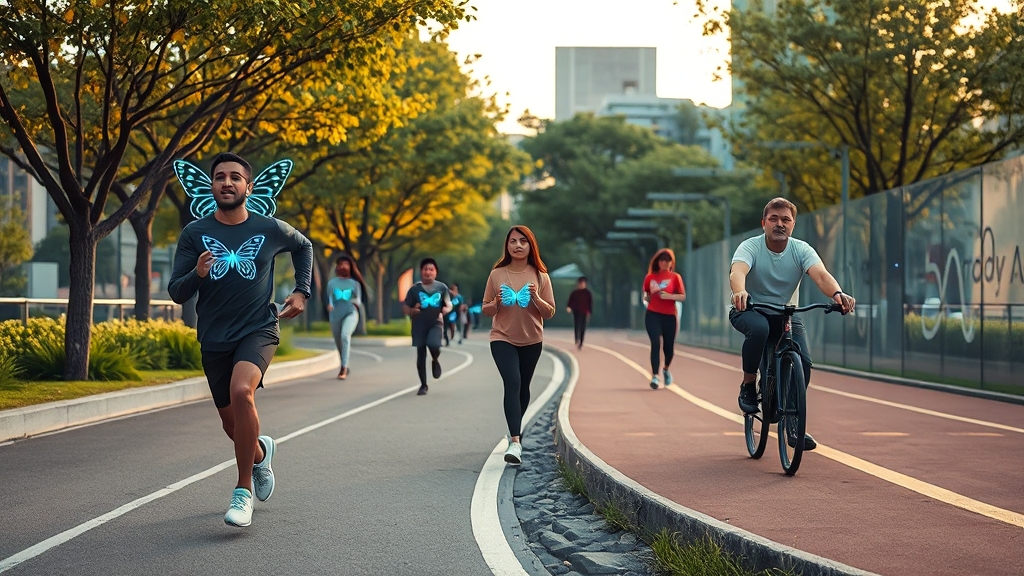 건강 및 피트니스 기능 강화 (realistic 스타일)