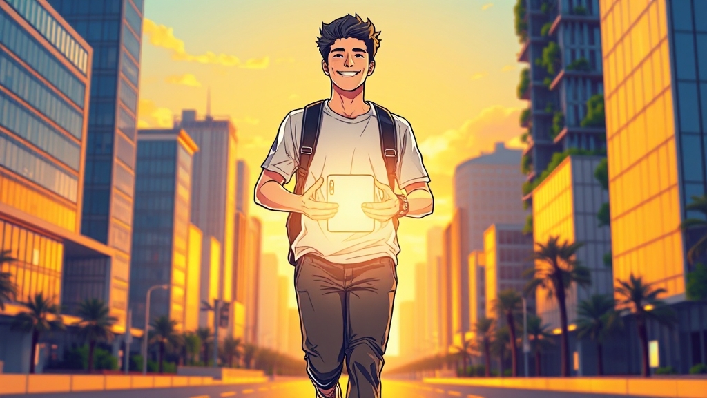 미래 설계를 위한 첫걸음 (illustration 스타일)