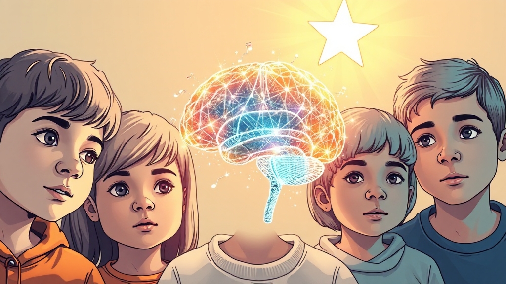 ADHD, 학습 장애 개선 (illustration 스타일)