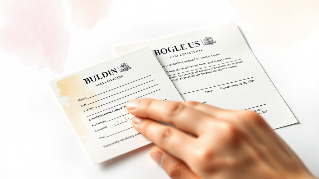 등기부등본, 무엇일까요? (watercolor 스타일)