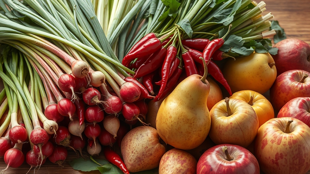 동치미 필수 재료 & 손질법 (realistic 스타일)