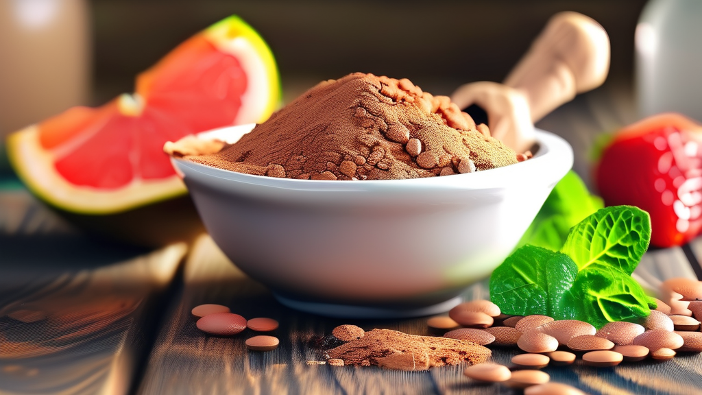 부작용 및 주의사항: 안전한 섭취를 위해 (realistic 스타일)