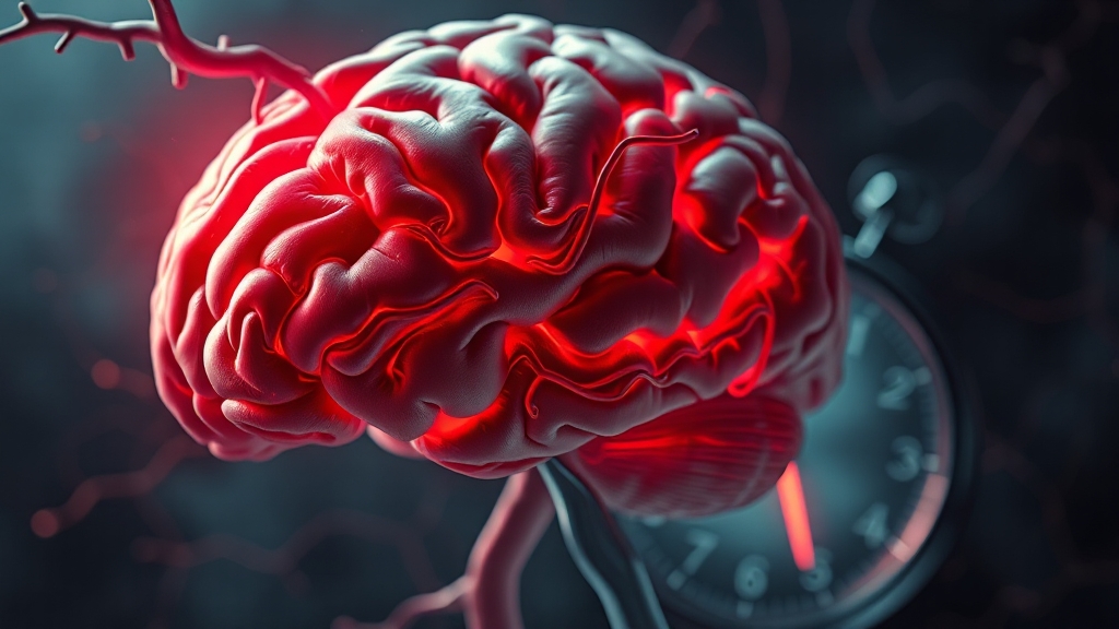 뇌경색이란 무엇일까요? (realistic 스타일)