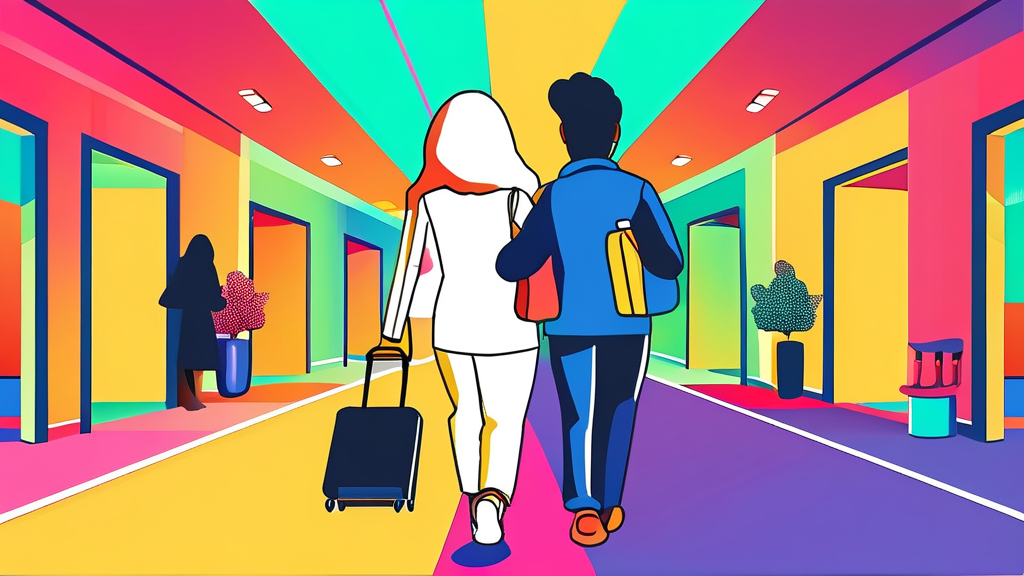 사회복무요원 근무 관련 문제 (cartoon 스타일)