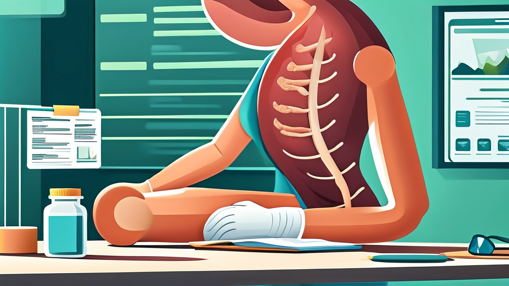 퇴행성 무릎 관절염 보험금 청구: 필수 서류 완벽 정리 (illustration 스타일)