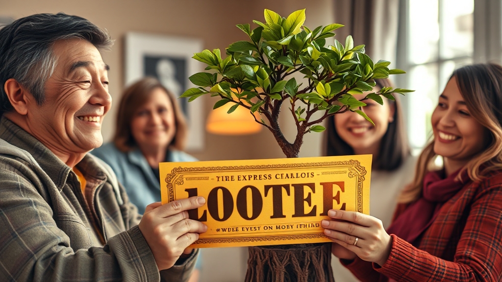 당첨금, 어떻게 관리할까? (realistic 스타일)