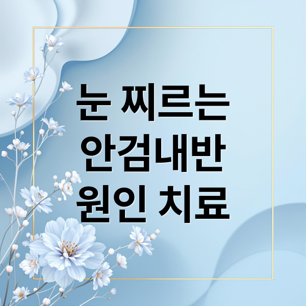 눈 찌르는
안검내반
원인 치료 (안검내반 원인증상 치료)
