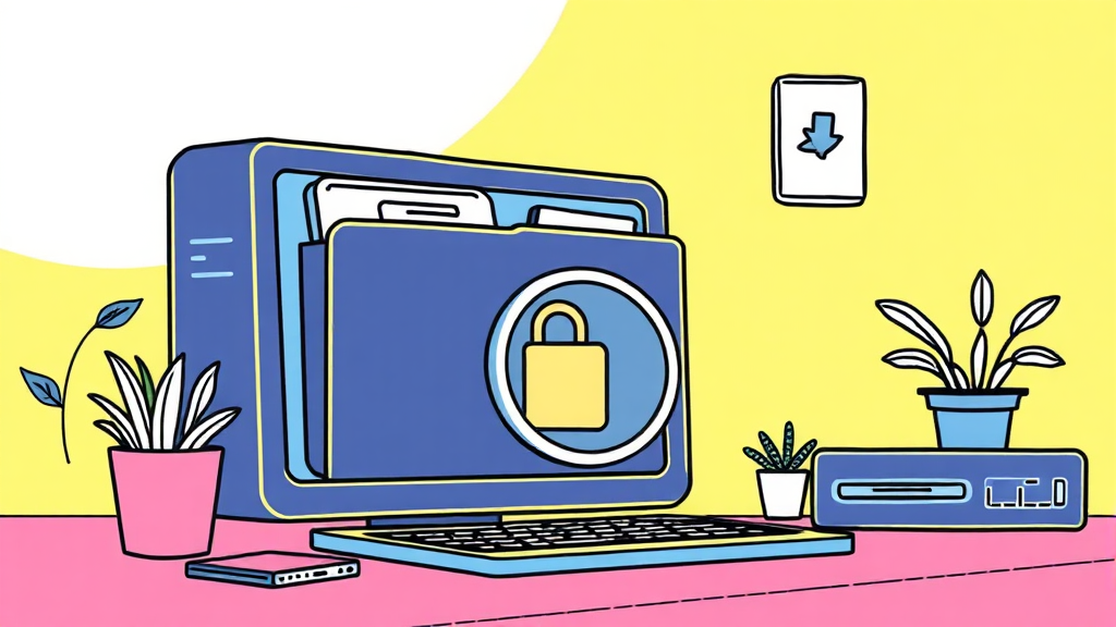 다운로드 파일, 어디에 저장될까? (illustration 스타일)