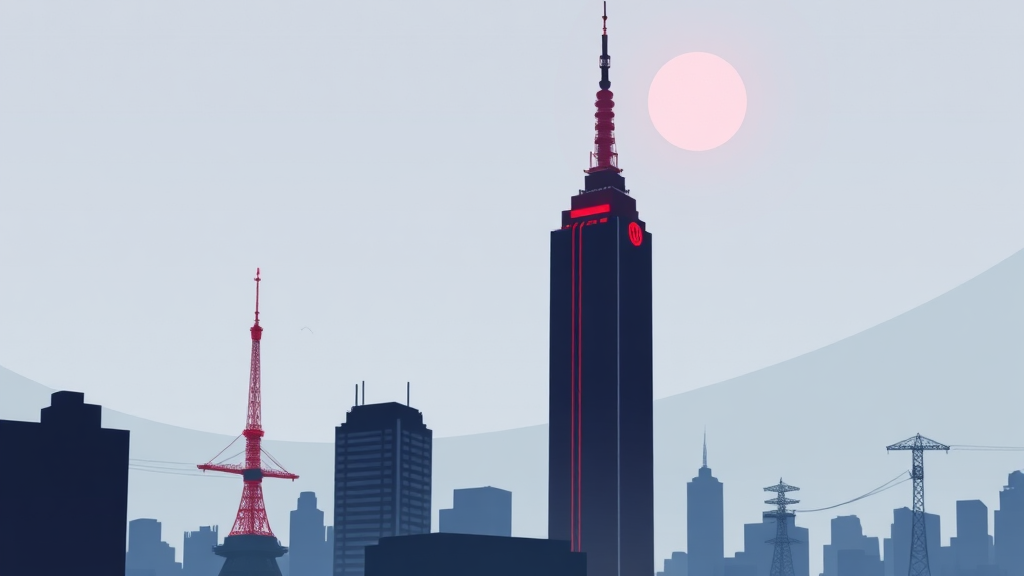 일본 여행 시 지진 대비 필수 앱 및 정보 (illustration 스타일)