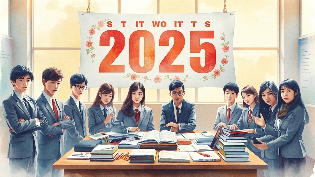 시험 일정 및 세부 계획 (watercolor 스타일)