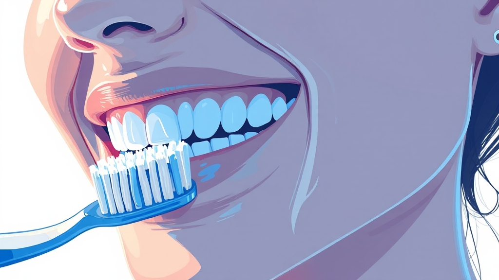 치경부 마모 예방, 생활 속 작은 실천 (illustration 스타일)