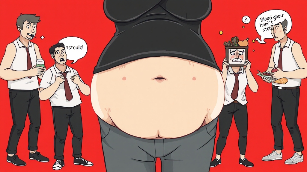 다이어트 영향 (illustration 스타일)