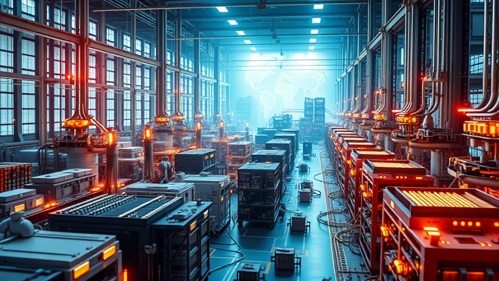 파운드리 시장 현황 및 주요 기업 분석 (realistic 스타일)