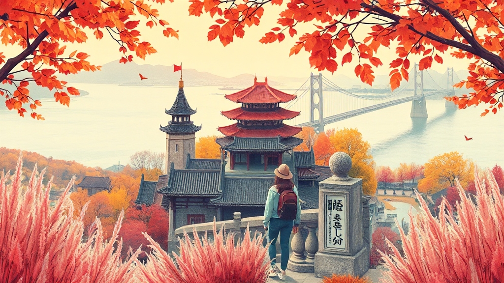 역사와 문화가 있는 경상도 여행 (illustration 스타일)