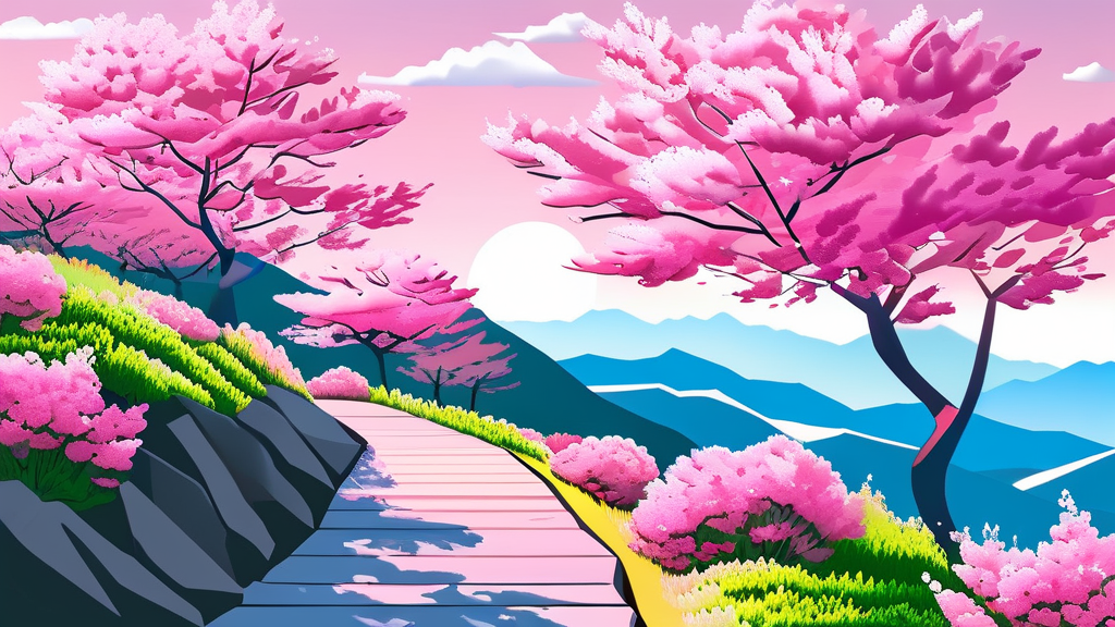 원미산 진달래 축제 2026: 놓치면 후회할 코스 완벽 분석 (illustration 스타일)