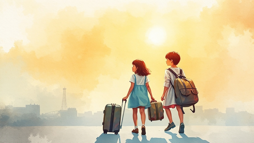 특별 할인 혜택: 재난지역 (watercolor 스타일)