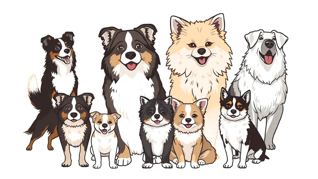 종류별 특징 비교 (illustration 스타일)