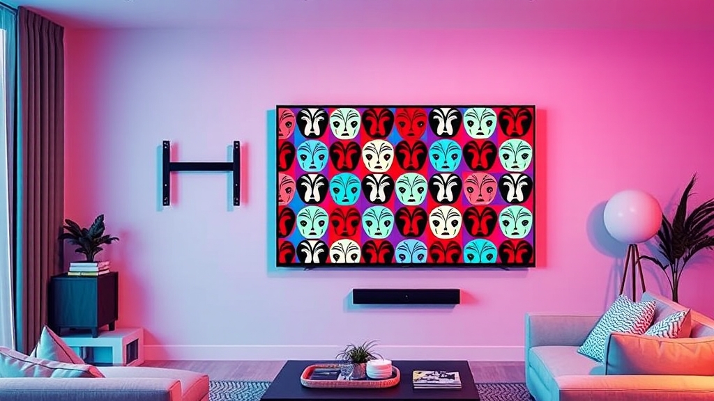 대형 TV 브라켓 선택 가이드 (popart 스타일)