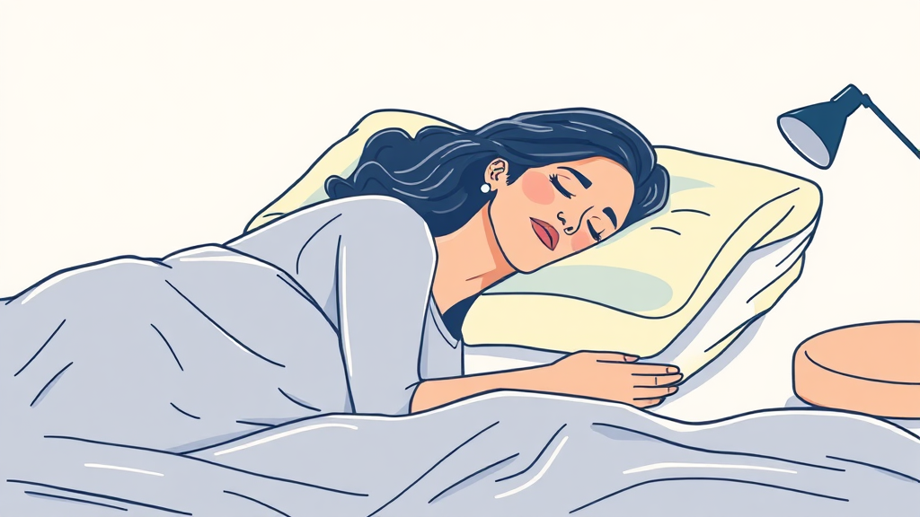 목 건강 되찾기: 올바른 베개 선택과 수면 자세의 중요성 (illustration 스타일)