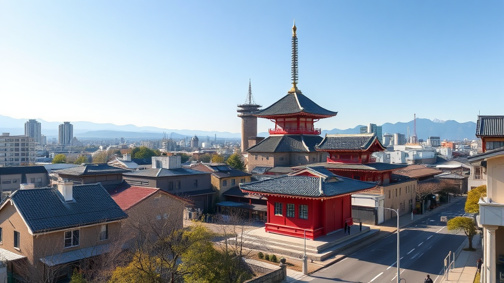 소도시 여행 특가 상품 (realistic 스타일)