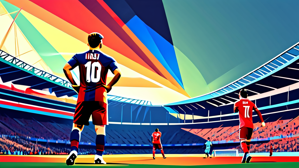 슈퍼스타 맞대결, MLS 흥행의 신호탄 (illustration 스타일)