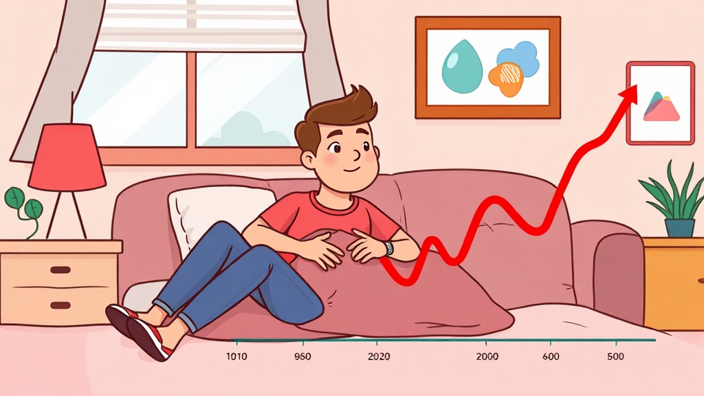 혈당 조절 실패, 하루를 망치는 주범 (cartoon 스타일)