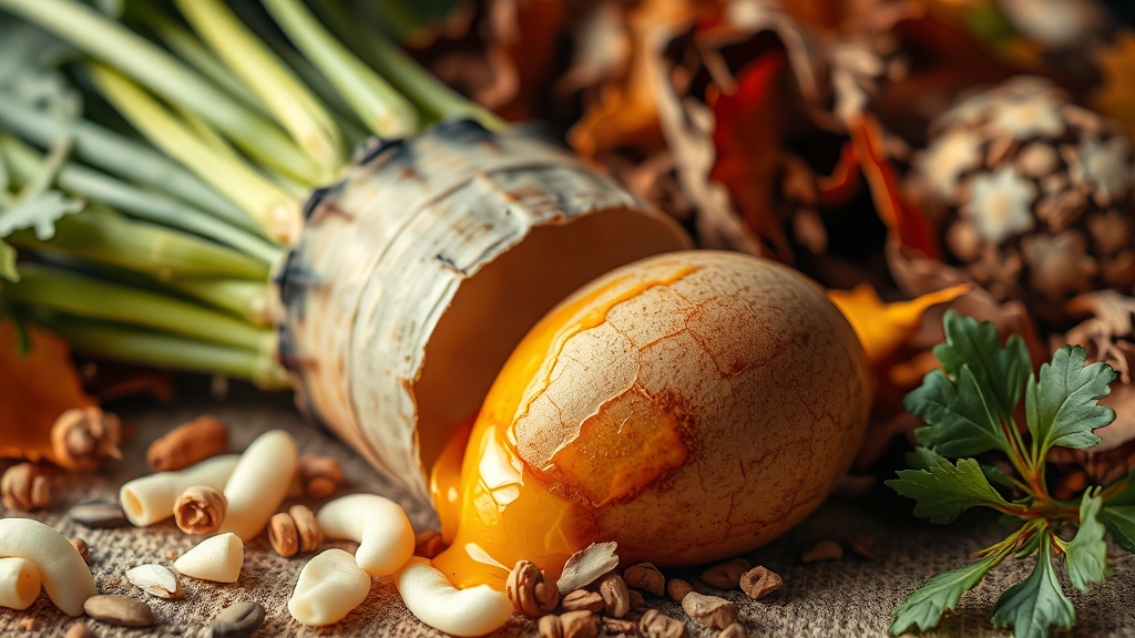 토란, 땅속 영양 덩어리 (realistic 스타일)