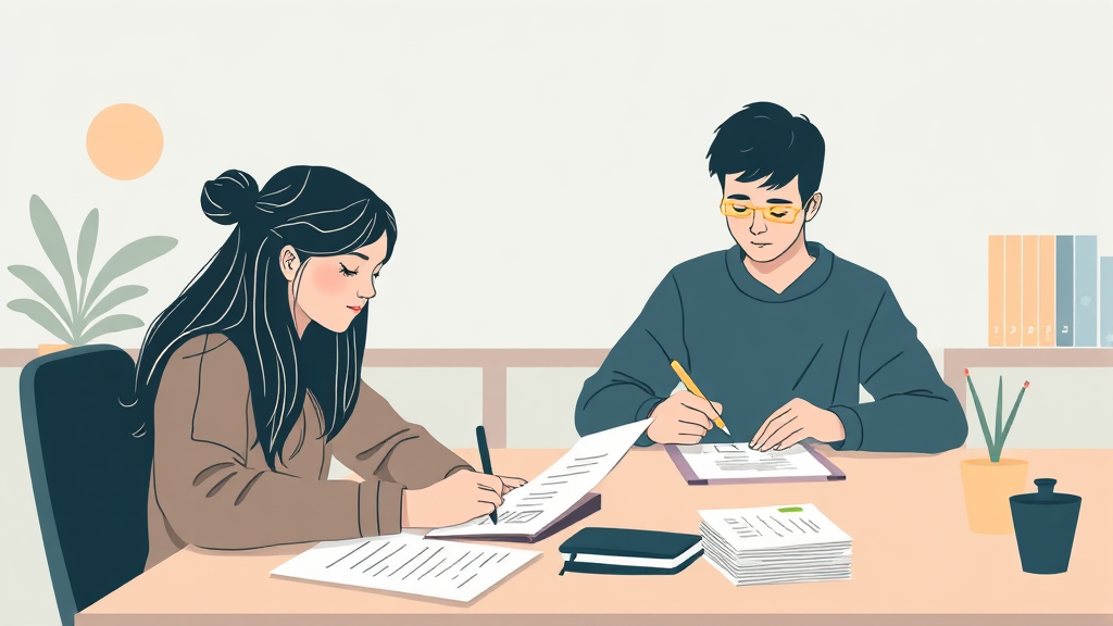 환불 절차 및 서류 (illustration 스타일)