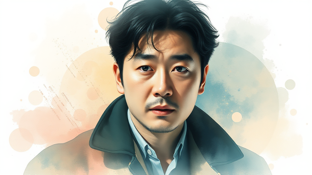 지대한 주요 출연작: 영화 및 드라마 (watercolor 스타일)