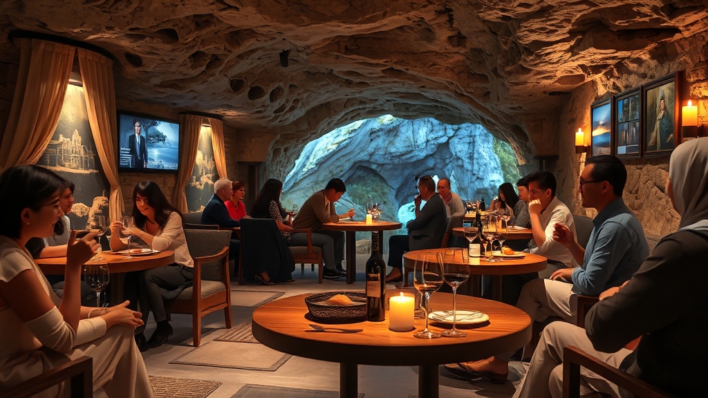 와인동굴 내부 시설 둘러보기 (realistic 스타일)