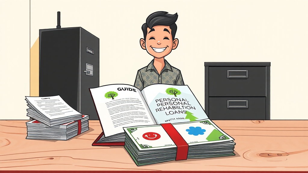 개인회생대출, 서류 준비부터 절차까지 완벽 가이드 (cartoon 스타일)