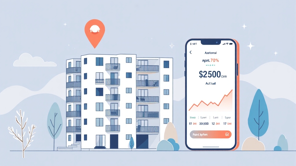 KB 부동산 앱/홈페이지 이용 방법 (illustration 스타일)