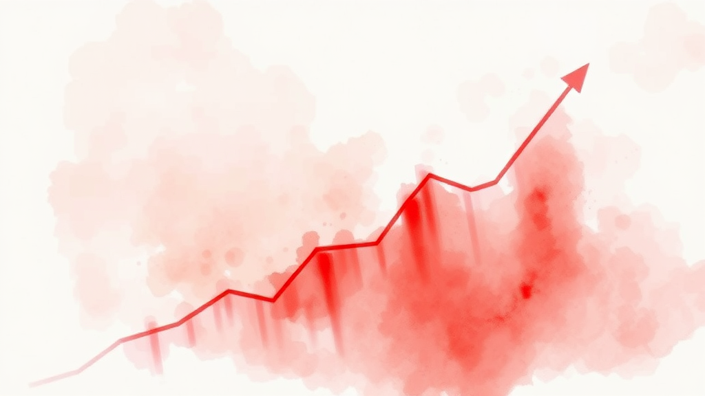 부도 위기? 재무 건전성 논란 (watercolor 스타일)