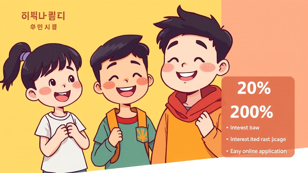 대출 한도 및 금리 (cartoon 스타일)