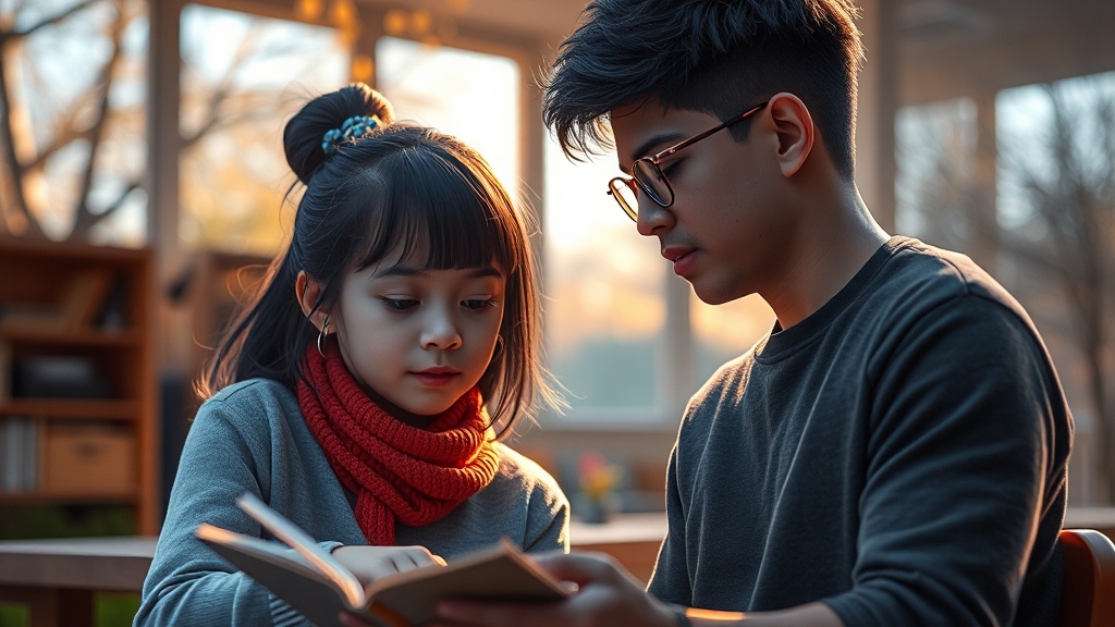 기숙학원, 학습 관리는 어떻게? (realistic 스타일)