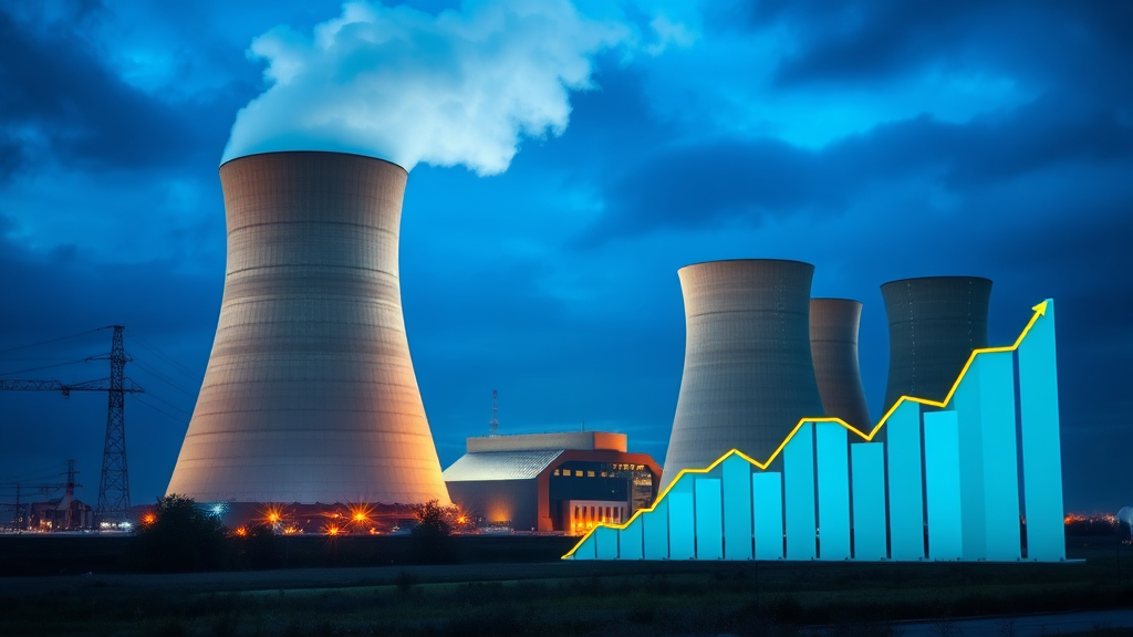 원전 정책 변화와 주가 영향 (realistic 스타일)