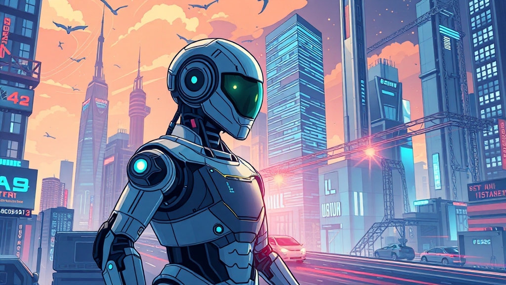 산업 및 기술 동향 (illustration 스타일)