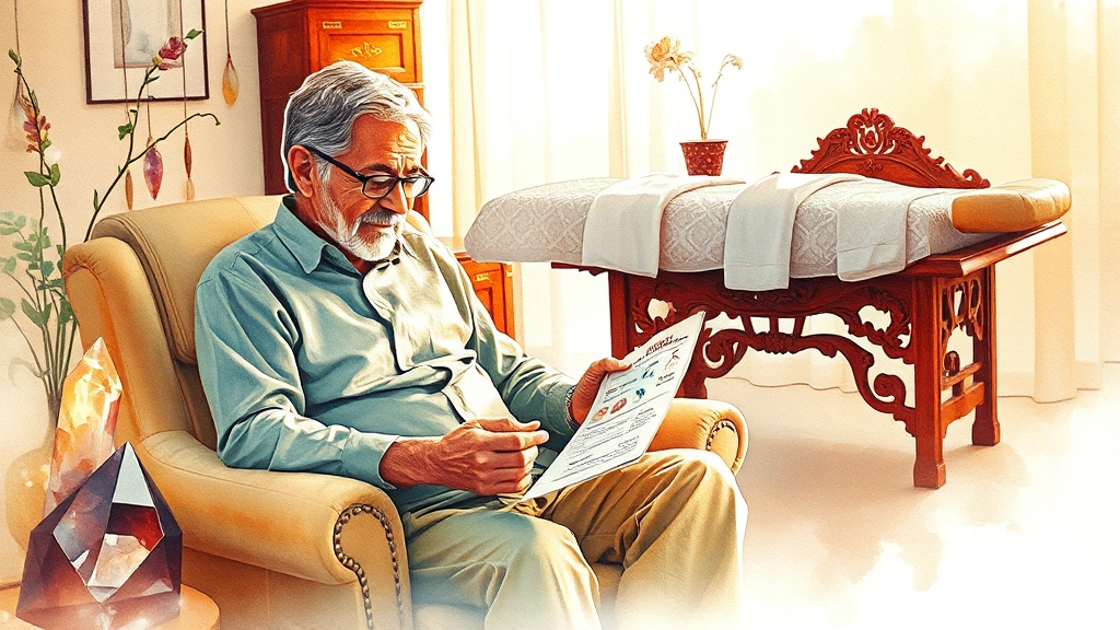 약물과 함께, 대체 치료법 (watercolor 스타일)