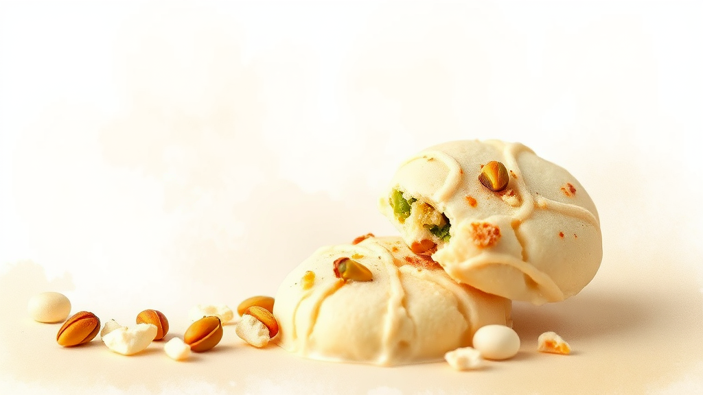 두바이 쫀득 쿠키 재료 (watercolor 스타일)