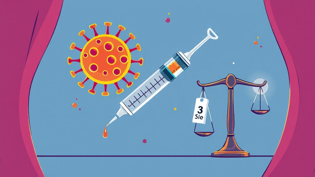 독감 접종, 가격은 얼마? (illustration 스타일)