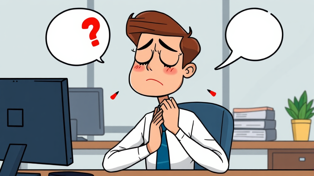 상사 스트레스 극복 (cartoon 스타일)