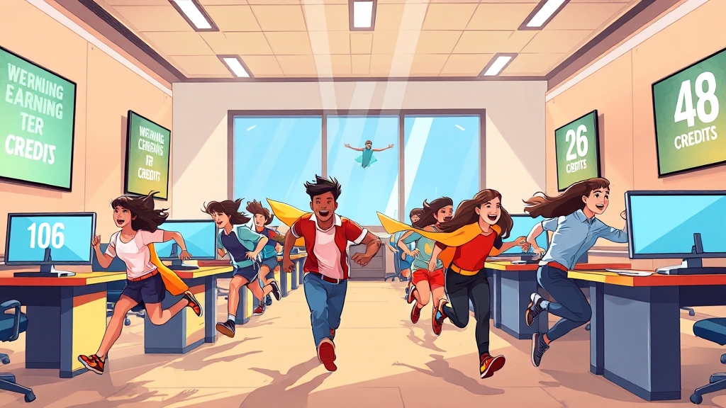 학점은행제 활용법 (cartoon 스타일)