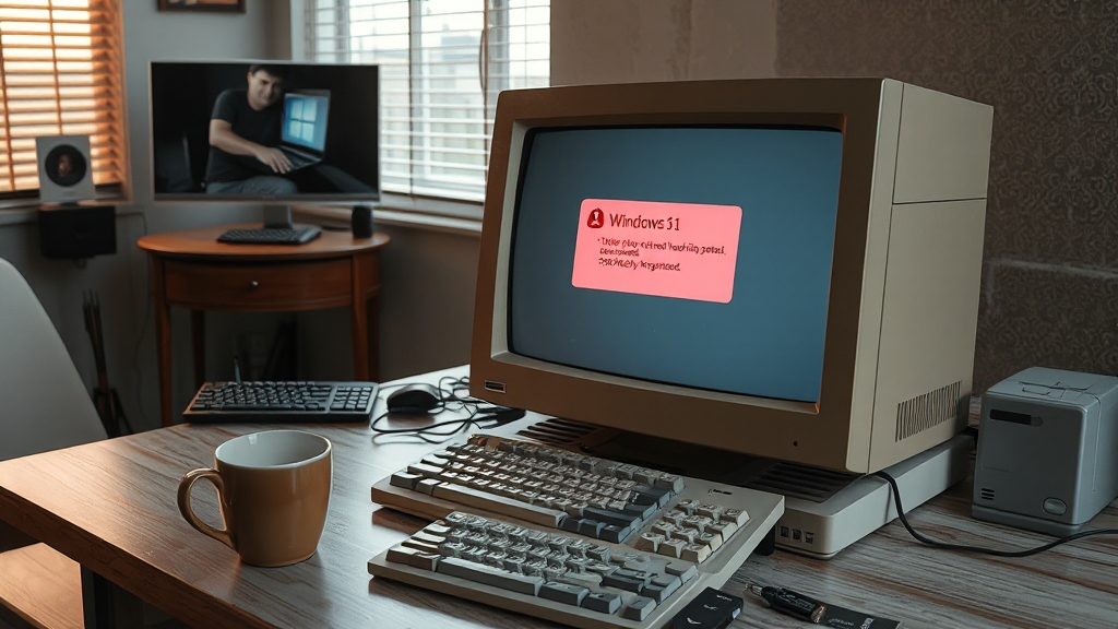 윈도우10 지원 종료, 무엇을 의미할까요? (realistic 스타일)