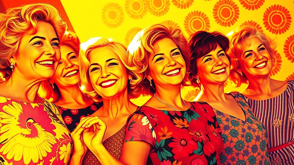 갱년기 심리 장애 완화에 도움 (popart 스타일)