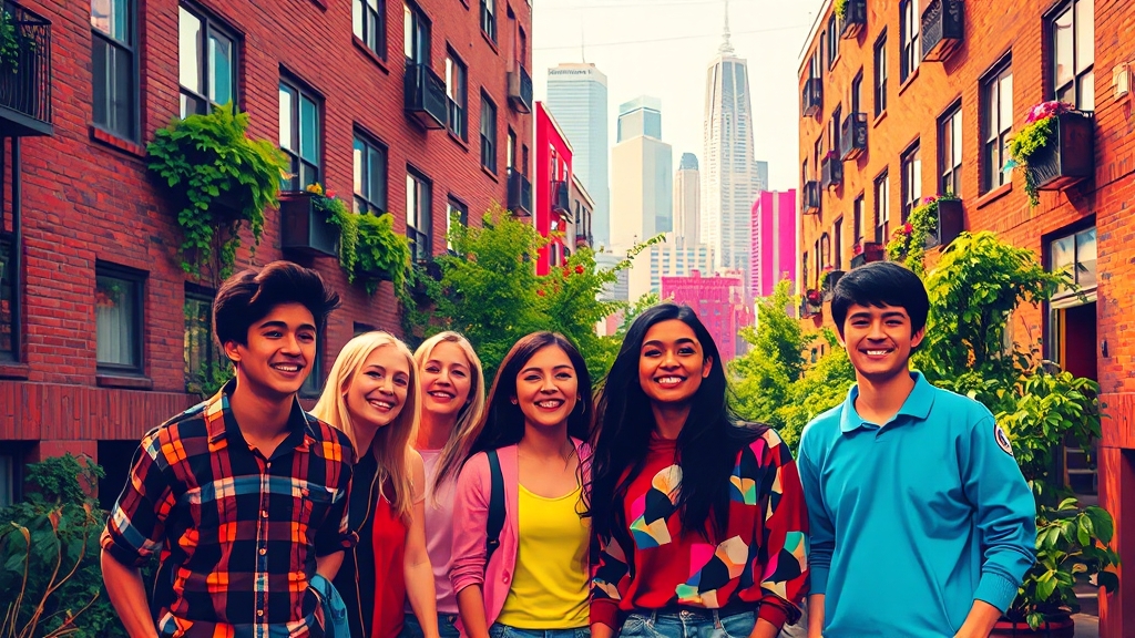 청년들의 주거 안정, 함께 응원해요! (popart 스타일)